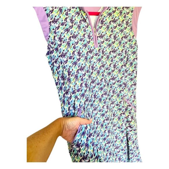 Bermuda Sands Golf Tennis Pickleball Athletic Dress Lavender Floral Size Medium - Picture 3 of 13